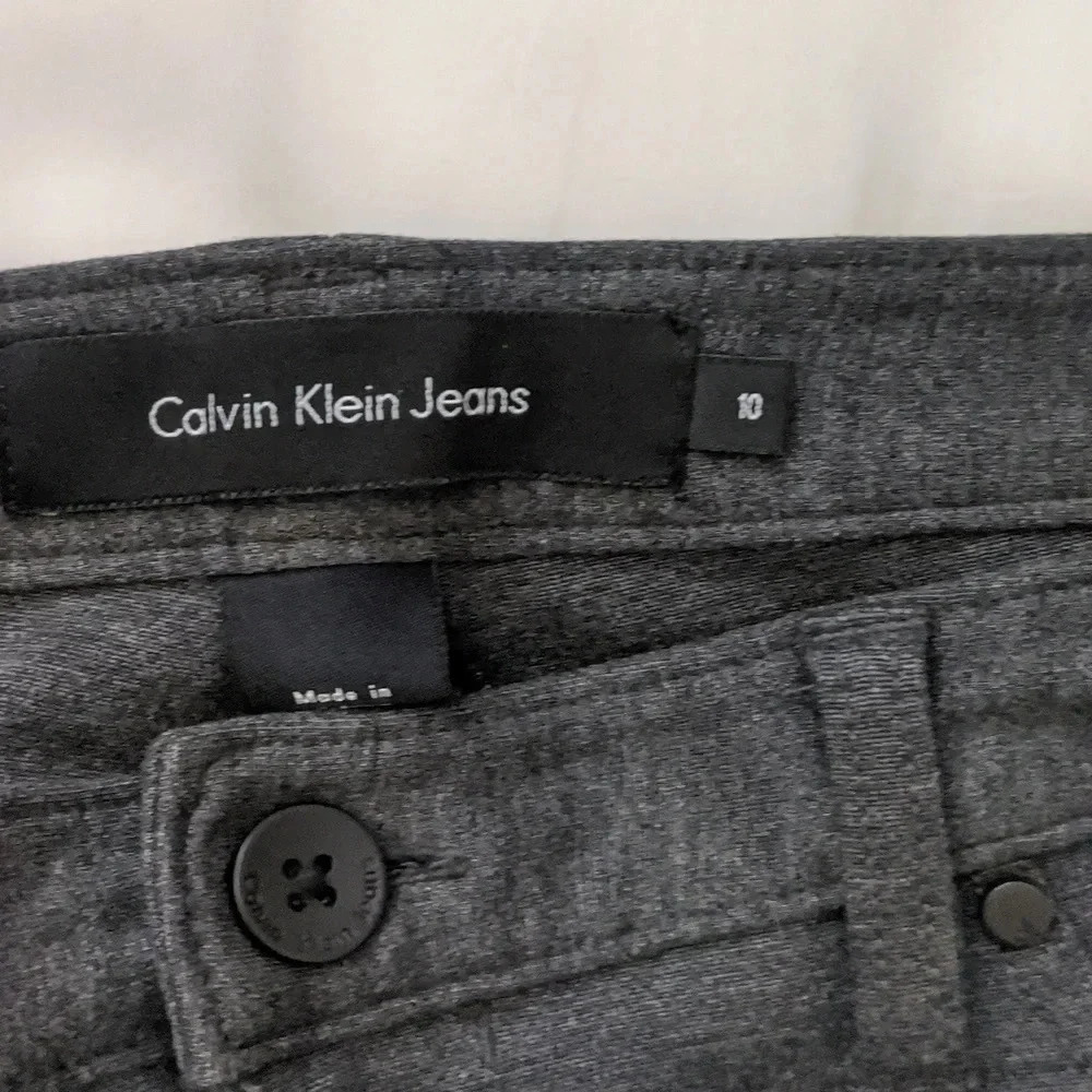 Calvin Klein Women's Stretch Ponte Pants, Color Charcoal Gray Size Various - Picture 11 of 12
